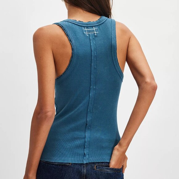 Rowan Tank In Sailor Blue - Picture 2 of 4